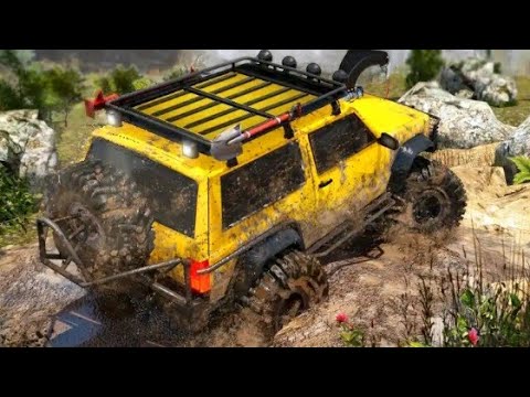 Spintrials Mudfest car driving racing simulator- off road jeep driving 4x4 - Best android game play