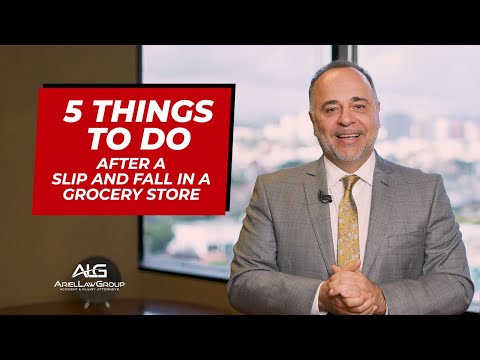 Slip And Fall Accident At Supermarket: 5 Things To Do After Injured In A Fall In A Supermarket