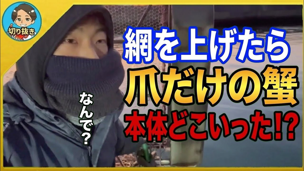 【漁師まさと】網を釣り上げたら爪だけのカニが...本体の部分はどこに行った！？【釣り 瀬戸内 漁師 切り抜き fish fishing fisherman SETOUCHI 船 給料】