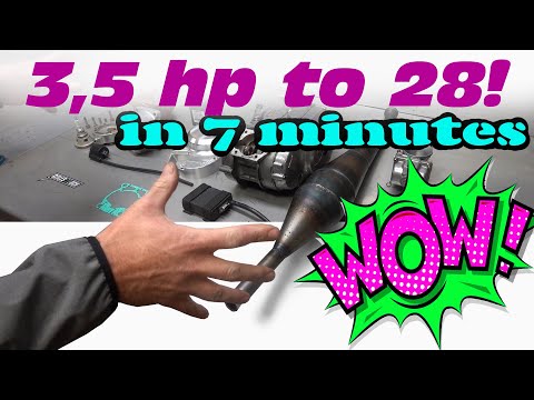 Two Stroke 3,5 HP to 28 HP in 7 minutes