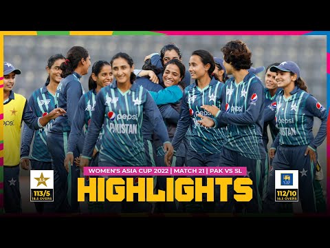 ACC | Women's Asia Cup 2022 | Match 21 | Pakistan vs Sri Lanka