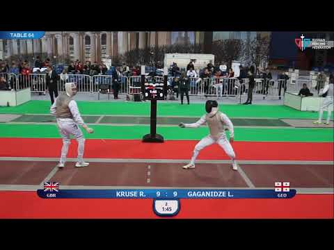 Foil of Saint-Petersburg 2019, T64 Gaganidze (GEO) - Kruse (GBR)