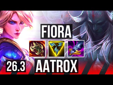 FIORA vs AATROX (TOP) | 4k gold comeback, 42K damage | KR Diamond | 26.3