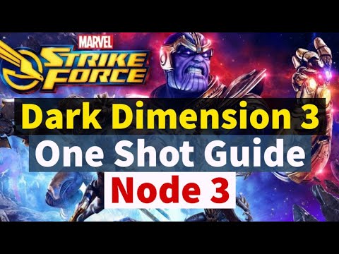 Dark Dimension 3: Node 3 - One Shot Guide | DD3 Playthrough | Marvel Strike Force - Free to Play