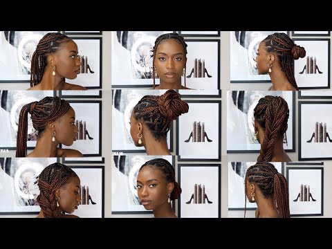 13 SIMPLE AND EASY WAYS TO STYLE MEDIUM KNOTLESS BRAIDS