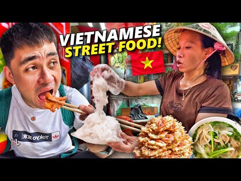 Vietnamese Street Food Tour! 5 Must Eats in Hanoi 🇻🇳 