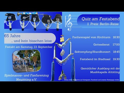 The Neuötting marching band celebrates its 65th anniversary