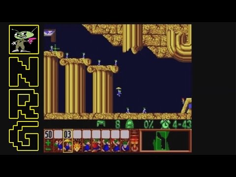 NRG: 5-10 Minutes of Gameplay - Lemmings [Super Nintendo]