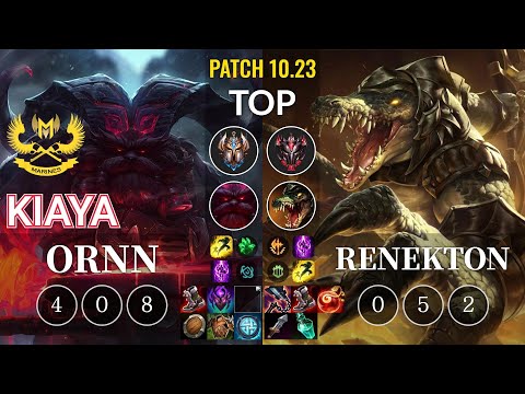 GAM Kiaya Ornn vs Renekton Top - KR Patch 10.23