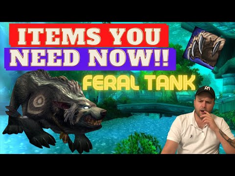 Classic WoW feral druid tank items you want for TBC! BiS Gear to get in Karazhan fast!