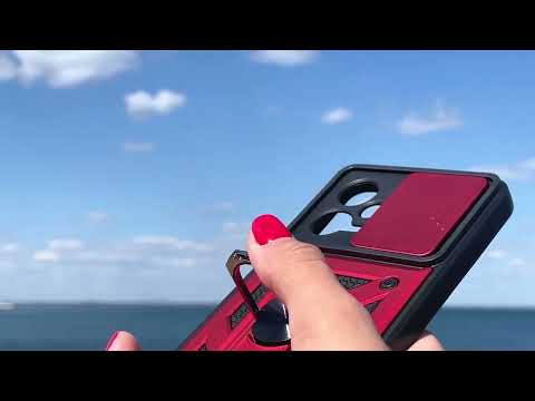 Чехол Xiaomi Redmi 12 / Poco M6 Pro 5G синий, противоударный, с закрытой камерой, шторкой,кольцом-подставкой - фото 1 - id-p2575976089