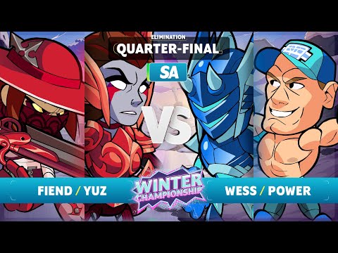 Fiend & yuz vs. Wess & Power - Elimination Quarter-Final - SA - Brawlhalla Winter Championship 2023