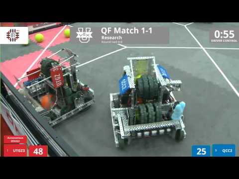 VEX Worlds 2016 - VEX U - Research - QF 1-1 (UTGZ3) 212 vs 143 (QCC2)
