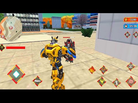 Grand Flying Robot Tornado Car Transform: Robot Transformation Game #4 - Android Gameplay