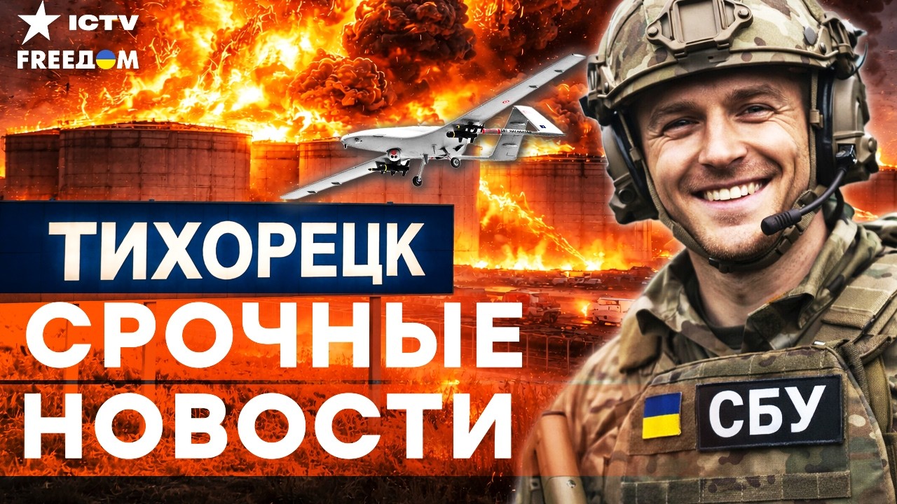 АДСКИЕ взрывы на ЮГЕ РФ! СБУ выжгла КРУПНЕЙШУЮ нефтебазу под КРАСНОДАРОМ "Ти?