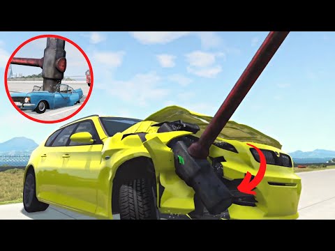Bulky & Baby Cars VS Giant Destructive Hammers | BeamNG.Drive | BeamNG Association