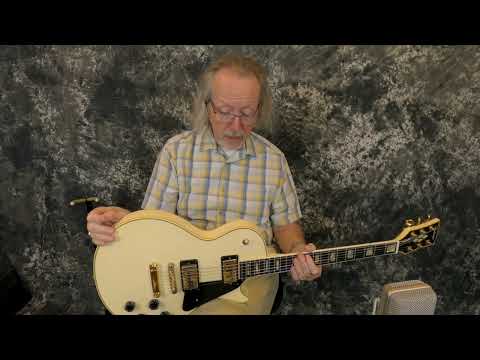 Video Demo Hohner Vintage RARE 1977 WHITE with Gold Hardware Hohner Japan L-59 Les Paul Style Electric Guitar New Strings Pro Setup Original Hard Shell Case image 16