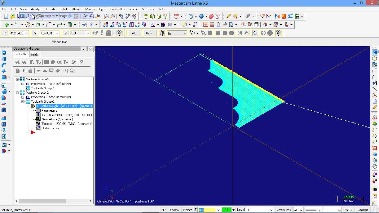 Cnc rough turning tutorial mastercam x4