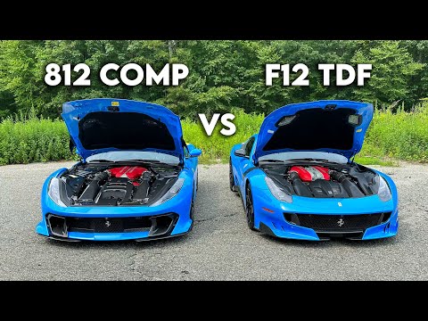 Ferrari 812 Competizione Vs F12 TDF Head To Head Review (Part 2)