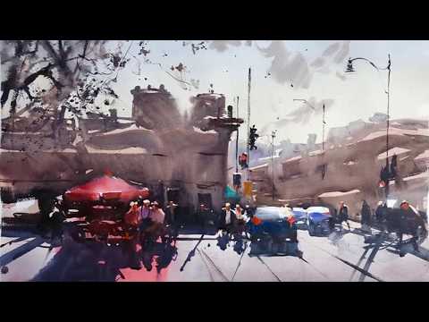 Watercolor Paintings Slideshow Artist Alvaro CASTAGNET