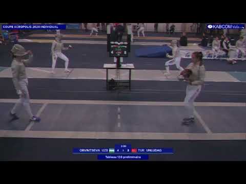 Athens World Cup SWS 2020 - P128 - Obvintseva UZB v Unliudag TUR