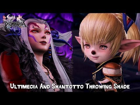 Dissidia Final Fantasy NT - Utimecia & Shantotto Throwing Shade At Eachother [Cutscene]