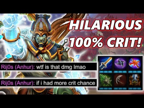 100% CRIT CHANCE OSIRIS AT MMR CAP! - Season 9 Masters Ranked 1v1 Duel - SMITE