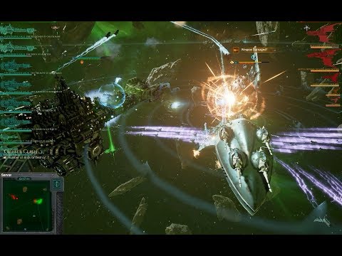 Dark Angels vs Eldar, Heroic Difficulty + Elite Mode 1500 points - Battlefleet Gothic Armada