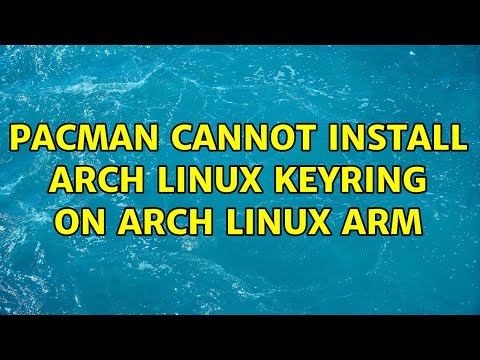 Pacman cannot install arch linux keyring on arch linux arm
