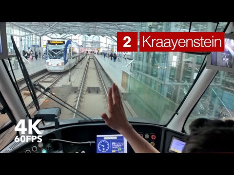 Tram or metro? | 🚊 HTM Line 2 | 4K Cabview | 🇳🇱 The Hague | Siemens Avenio