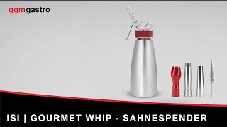 ISI | Gourmet Whip - Distributeur de crème - 1,0 litre - Acier inoxydable
