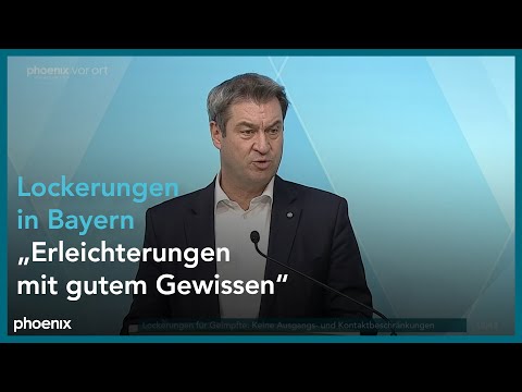 Markus Söder zu geplanten Lockerungen in Bayern am 04.05.21