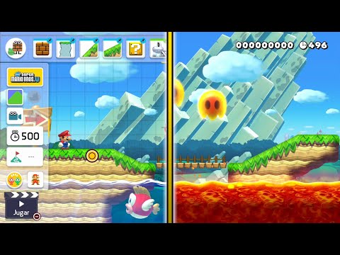 Water & Lava in EVERY Theme! | Super Mario Maker 2