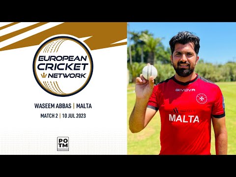 POTM: W.Abbas - FRA vs MAL | Highlights | Mdina Cup T20Is | 10 July 2023 | ECN23.025