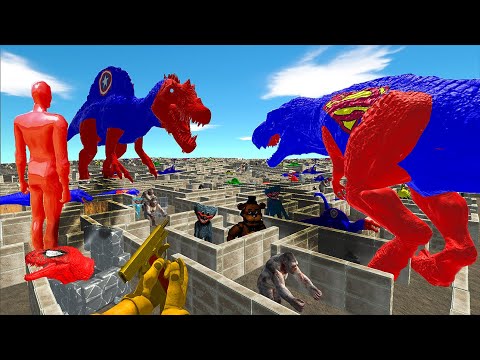 SURVIVAL OF AVATAR FPS IN THE LABYRINTH VS MONSTERS| Animal Revolt Battle Simulator | arbs