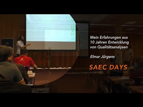 Elmar Jürgens - Meine Erfahrungen aus 10 Jahren Entwicklung von Qualitätsanalysen