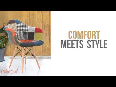 Urbancart Stylish Modern Furniture Patches Chair with Armrest