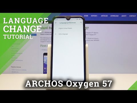 How to Update Language Settings in ARCHOS Oxygen 57 - Change Language