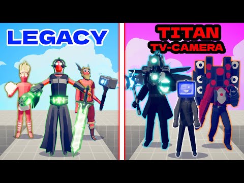 TITAN CAMERAMAN TEAM vs MEGA LEGACY TEAM | TABS - Totally Accurate Battle Simulator