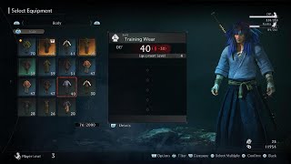 Rise of the Ronin how to unlock training wear