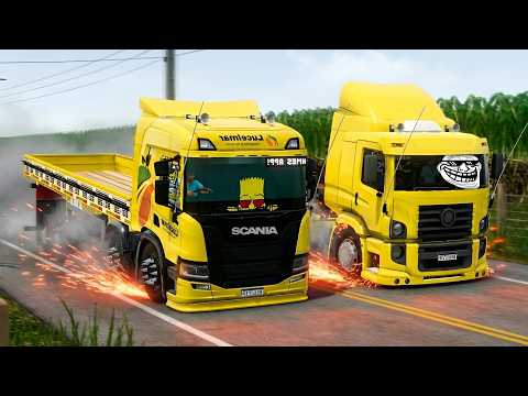 I tested the POWER of the NEW SCANIA from GLOBAL TRUCK ONLINE KKKKKK