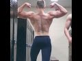 16 year old flexing! 16 year old bodybuilder back workout!