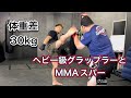 ヘビー級グラップラーとMMAスパー初心者の為の解説付き[MMA Tutorial]