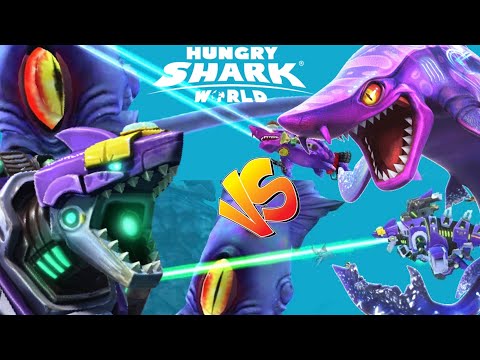 LASER SHARKS vs COLOSSAL SQUID! - Hungry Shark World 10th