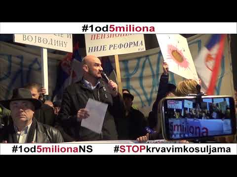 V protest 1 od 5 miliona u Novom Sadu - Milorad Kapor