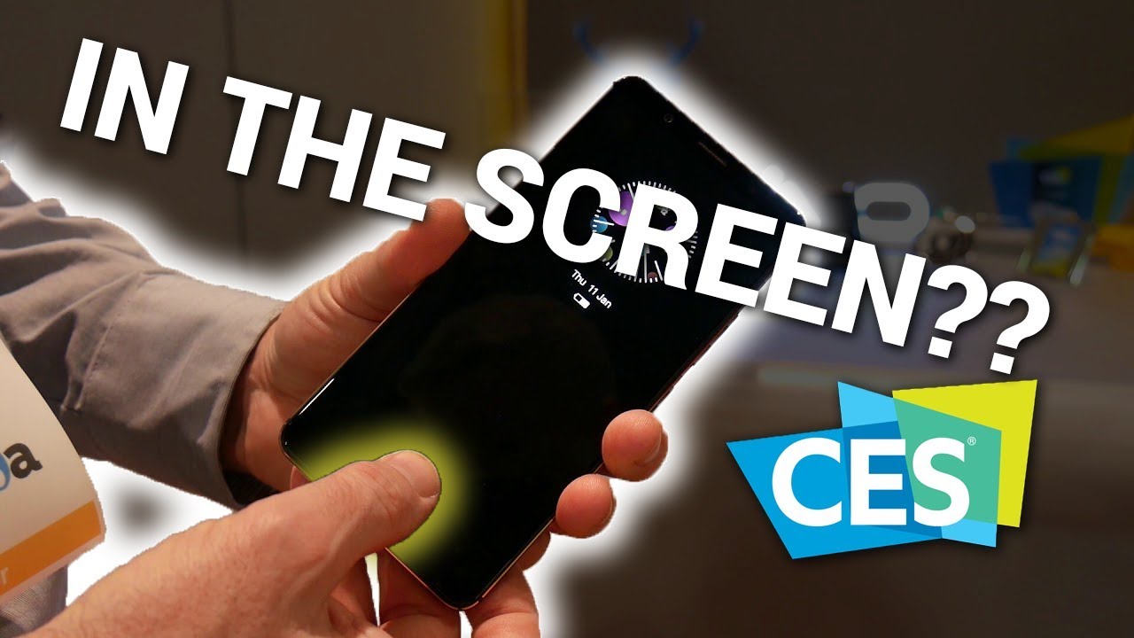 A FINGERPRINT SCANNER IN THE SCREEN?? Synaptics at CES 2018