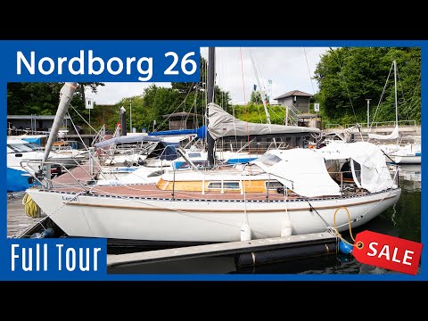 Nordborg 26 Segelboot zu verkaufen - Rundgang durch den GFK-Klassiker (VERKAUFT)