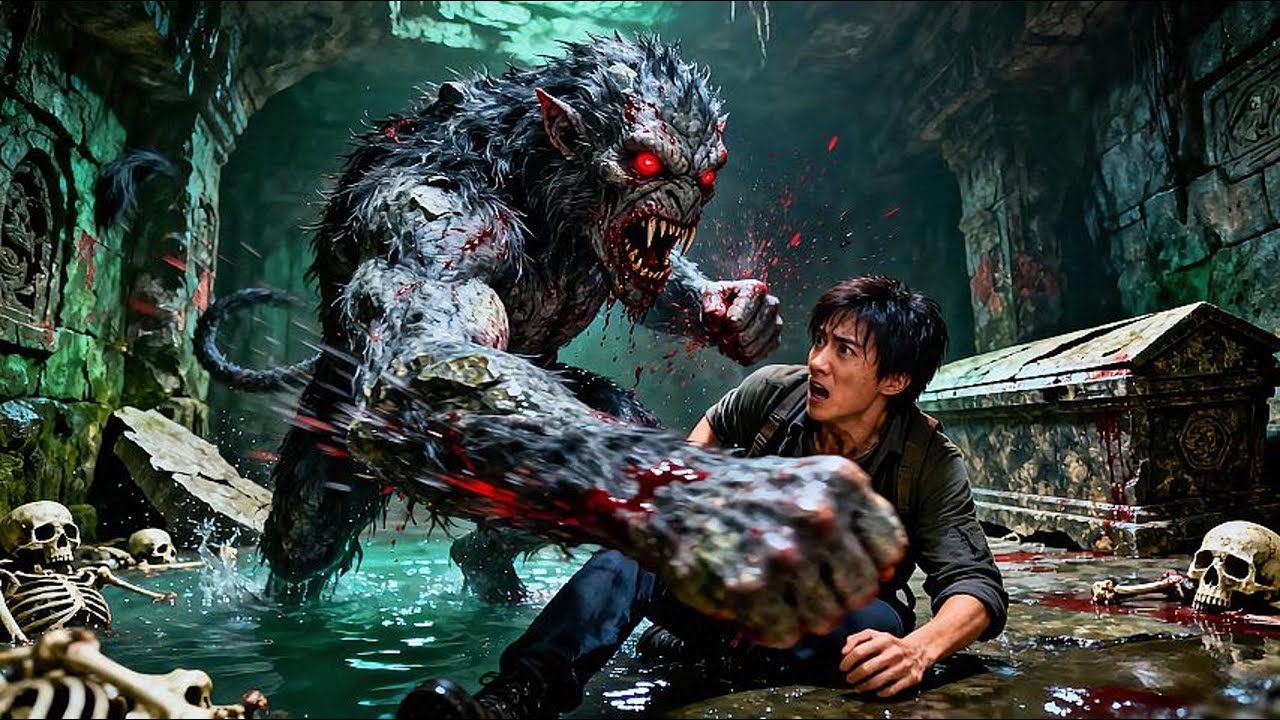 【MULTISUB】【悬疑冒险】海猴子暴打吳邪，海猴子和禁婆是汪藏海長生的實驗產物。#古墓 #恐怖 #盗墓笔记 