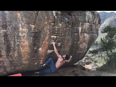 In the middle of the ass, 8a. Rocklands