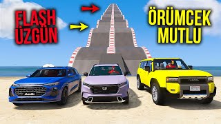 Güçlü 4x4 Arabalar Kasisli Tırmanma Parkurunda  Örümcek Abi ile GTA 5